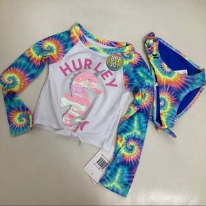 Hurley UPF 50+ long sleeve bikini set